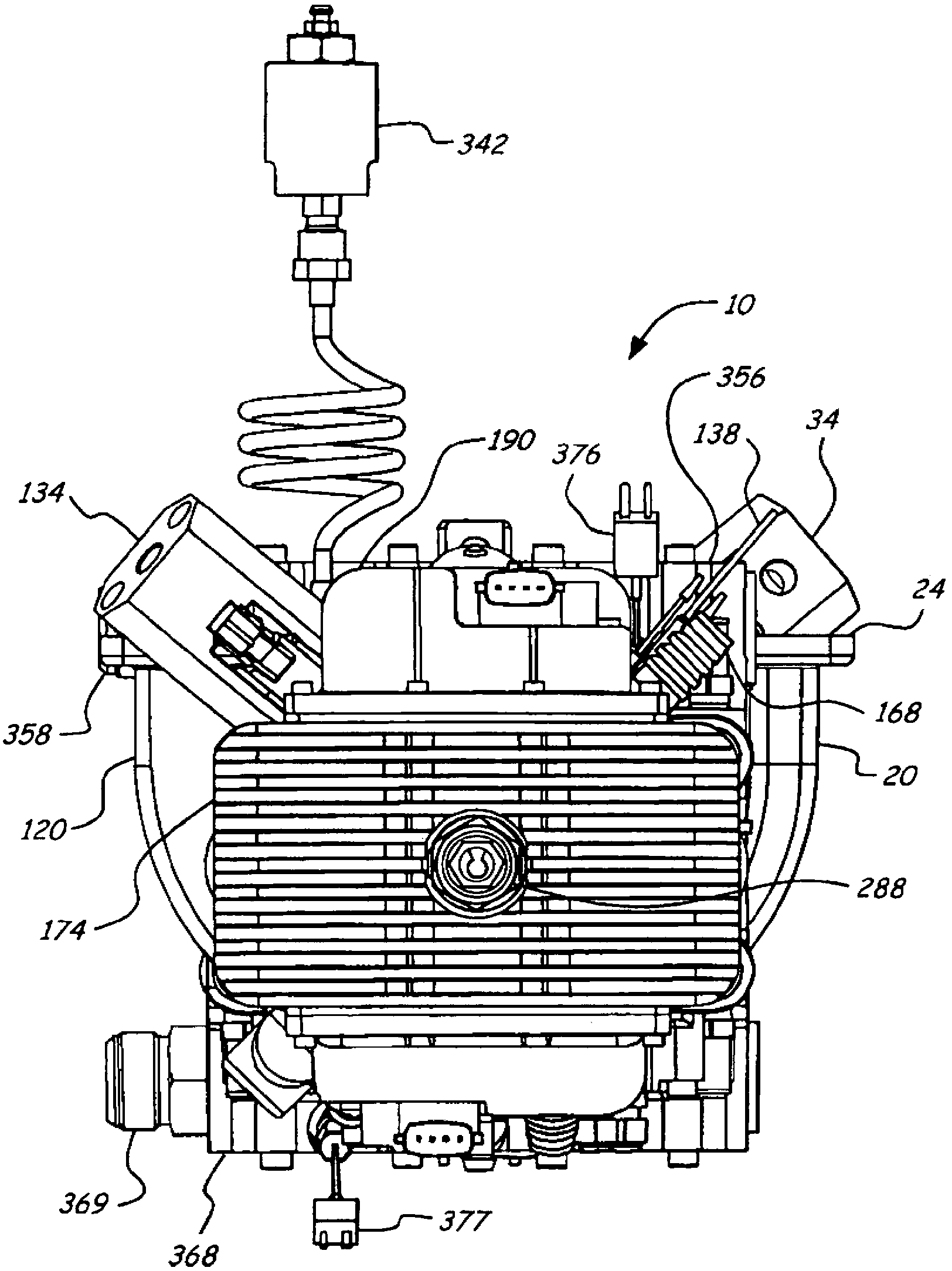 Position sensor of free piston engine