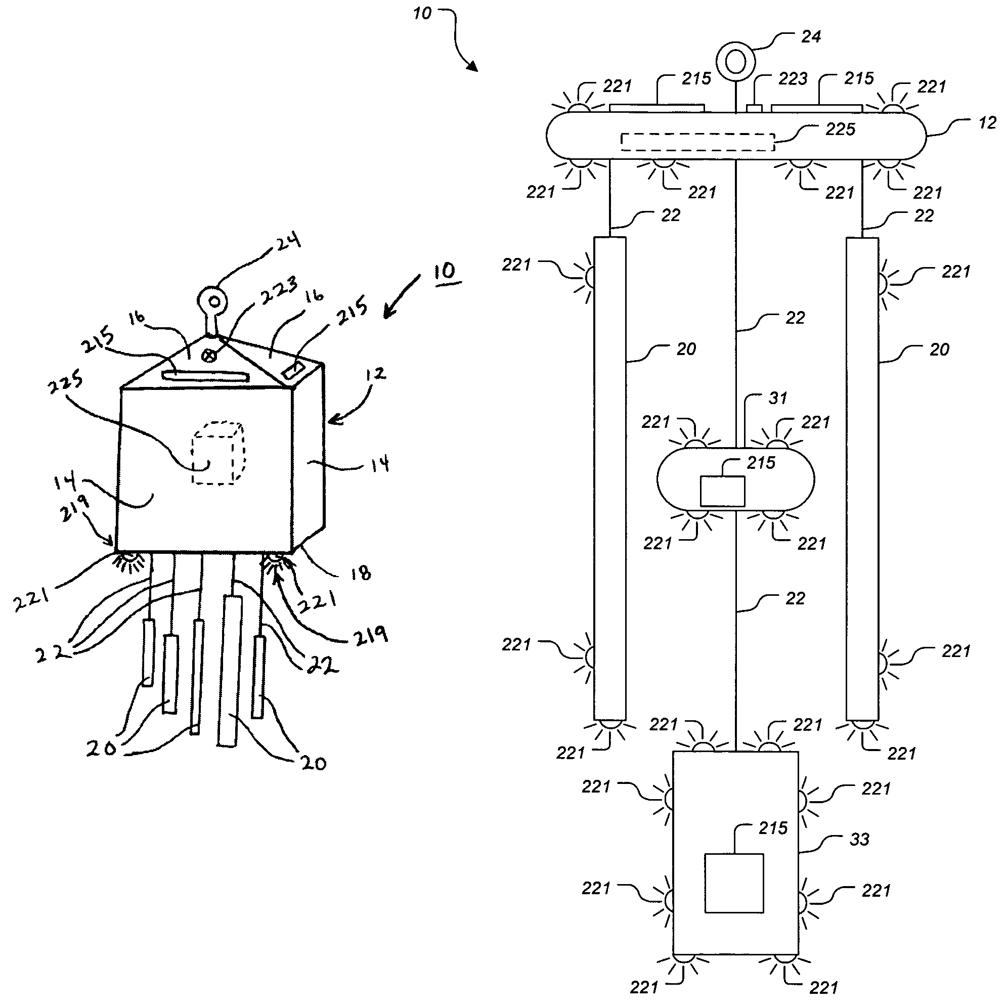 Solar wind chime