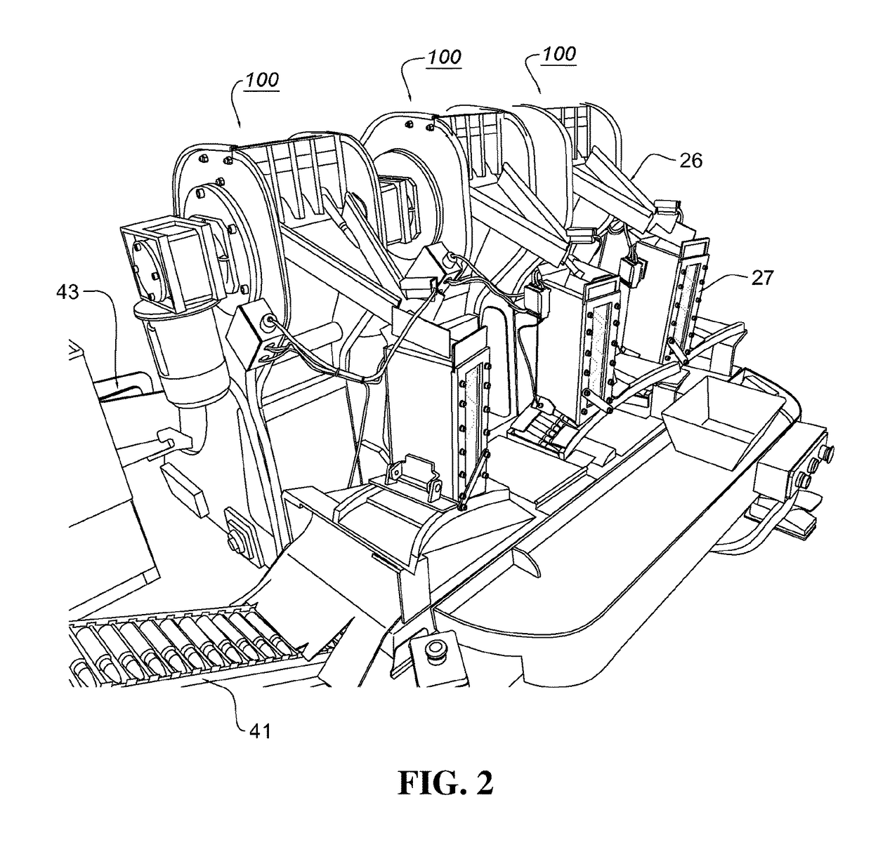 Apparatus for arranging and transferring ammunition using controlled magnetic force