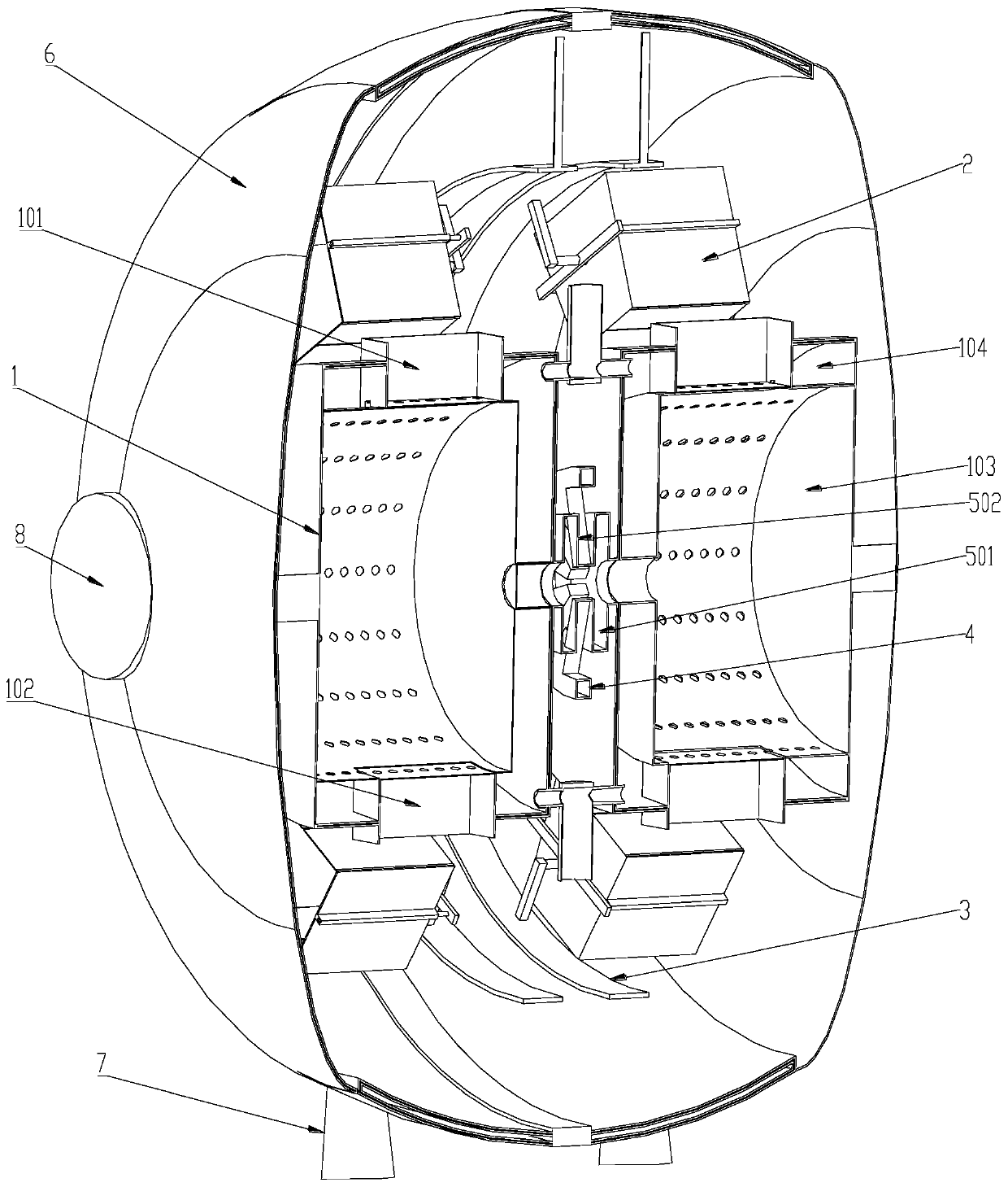 Washing machine with classified washing function and washing method