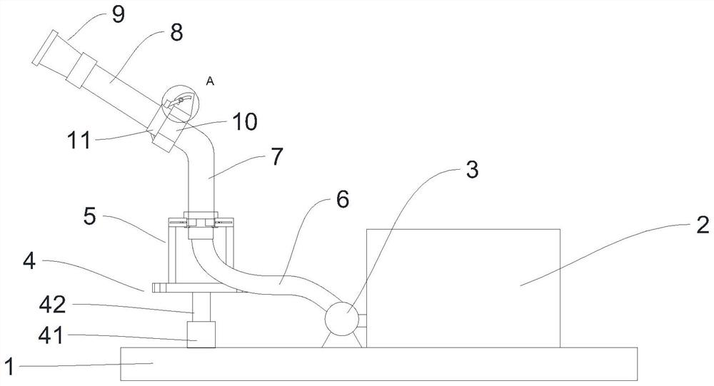 Civil construction pouring device