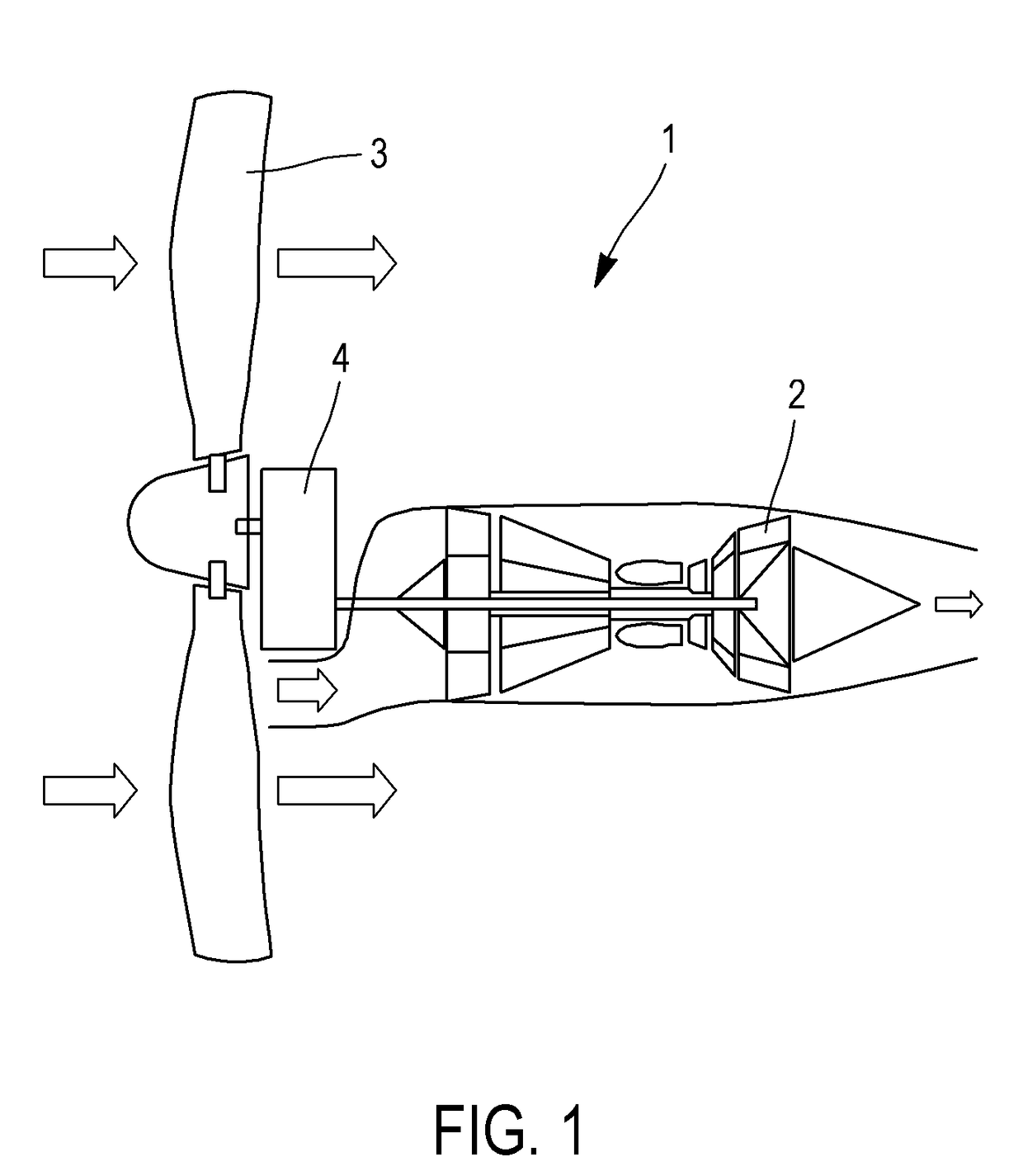 Turbopropeller control system with control saturation management