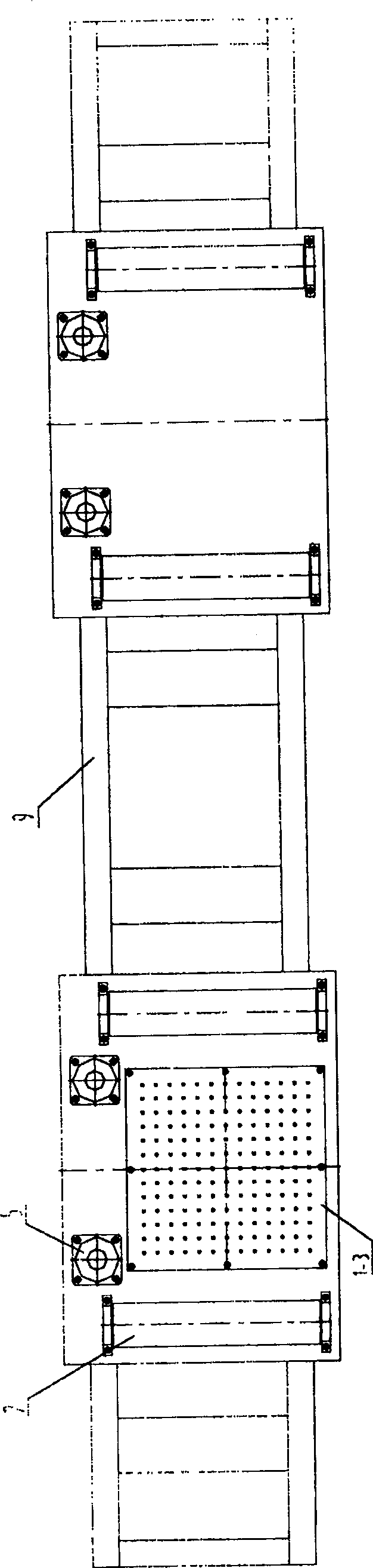 Laser mark printing device for section steel