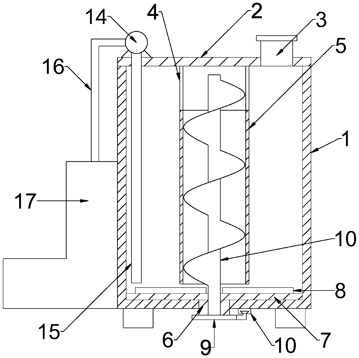 Efficient mixing and detecting integrated device for self-compacting concrete workability