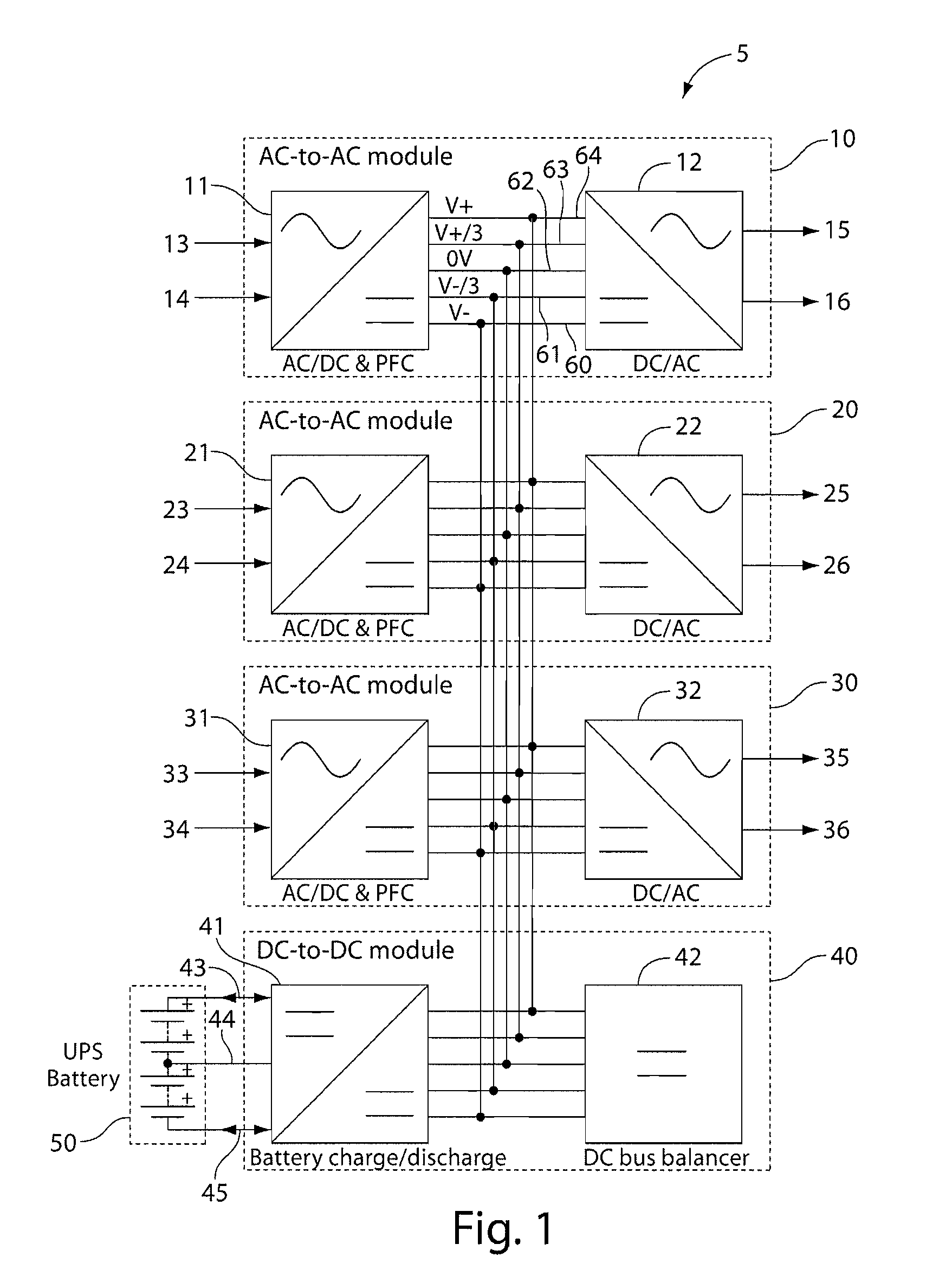 3-phase high power ups