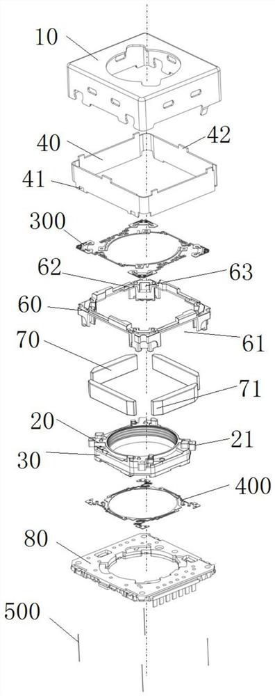 Anti-shake structure, anti-shake system and camera device