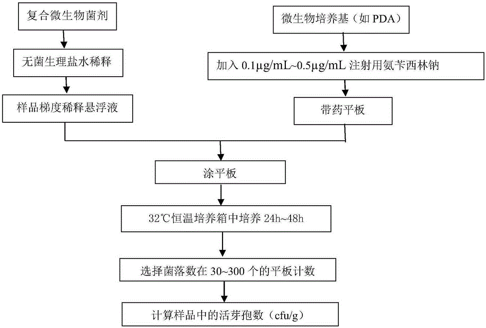 Method of quickly measuring content of Paenibacillus polymyxa in compound microbial agent