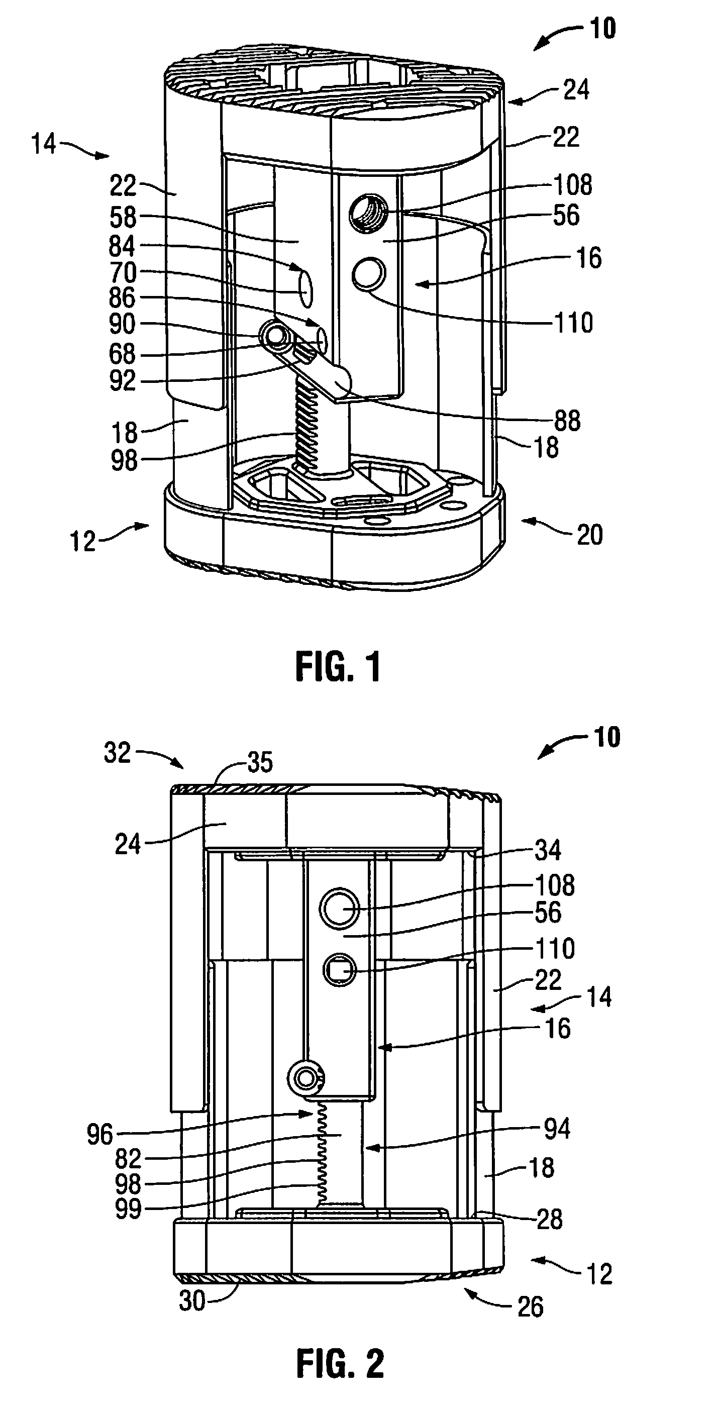 Expandable vertebral device with cam lock