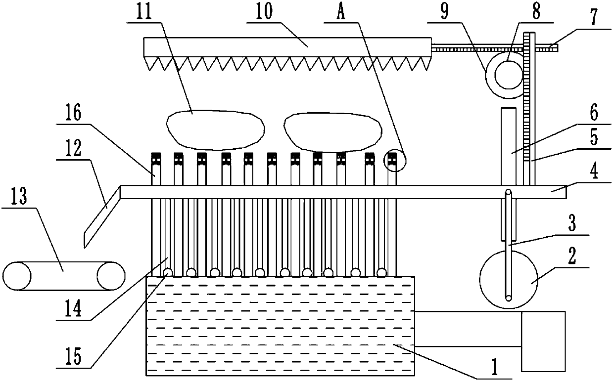 Meat cleaning device for production of canned food