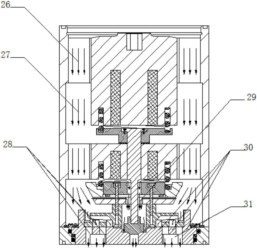 Coaxial gas injection valve with floating valve seat and with adjustable circulation section area