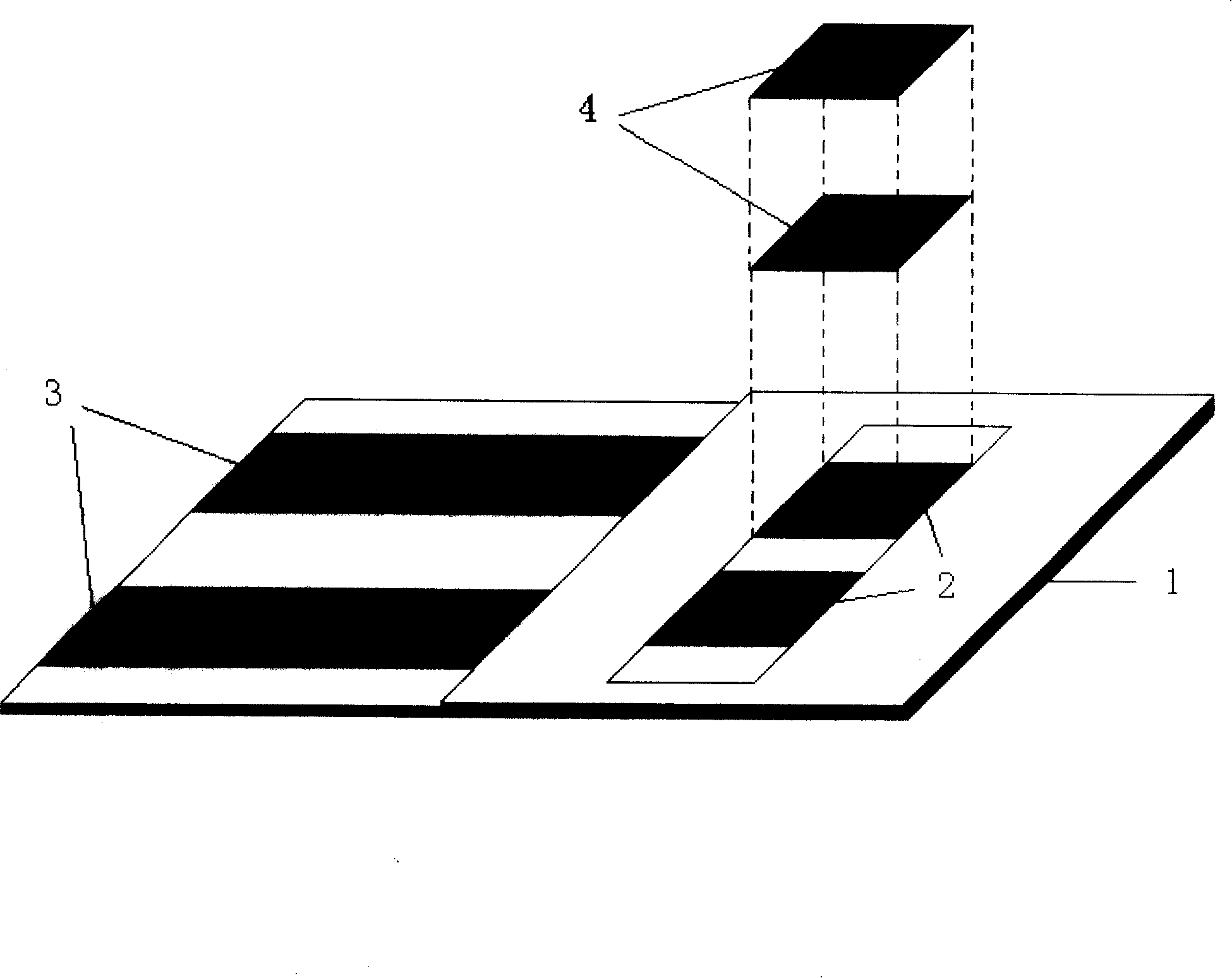 Enzymic electrode method quantitative ethanol test strip