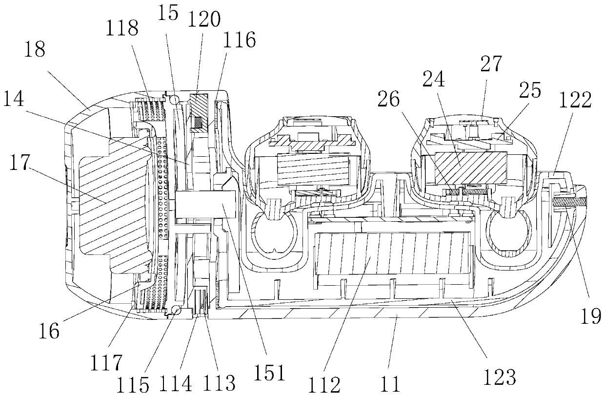 Two-in-one device for audio transmission of TWS earphone and Bluetooth sound box