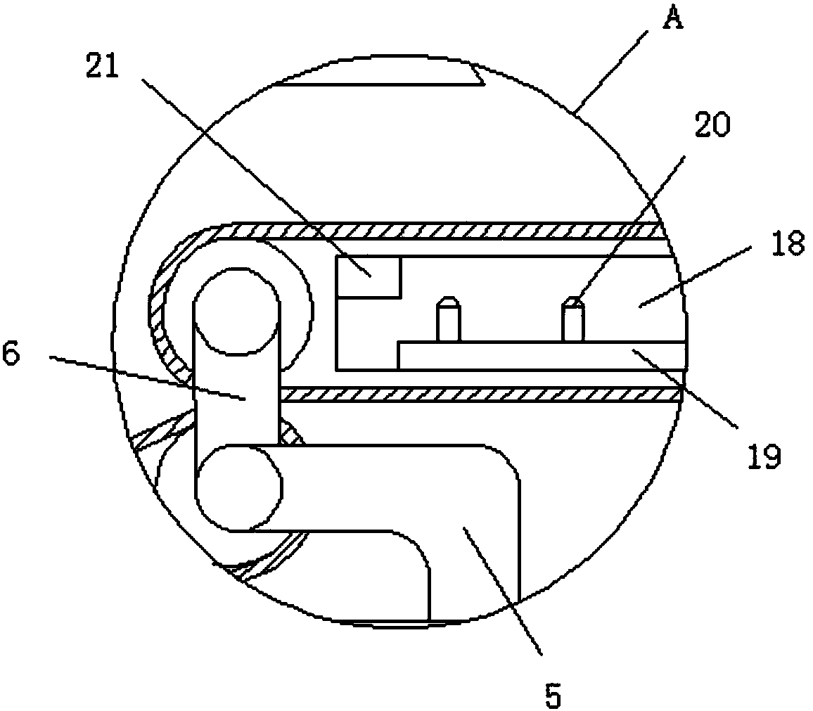 Rubber compound cooling sizing device