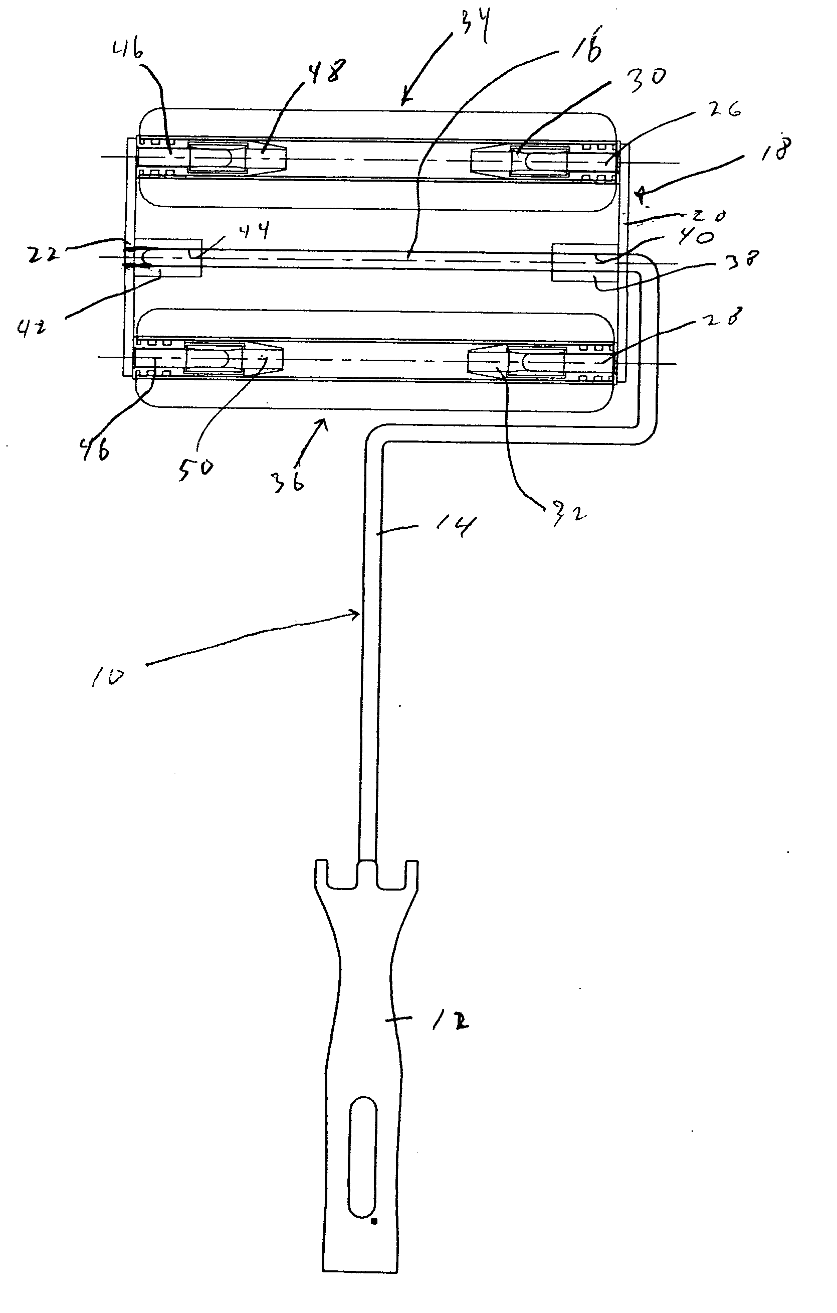 Multi paint roller connector