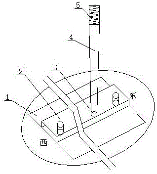 Mounting technology of concentrating photovoltaic embedded foundation bolt of stone foundation