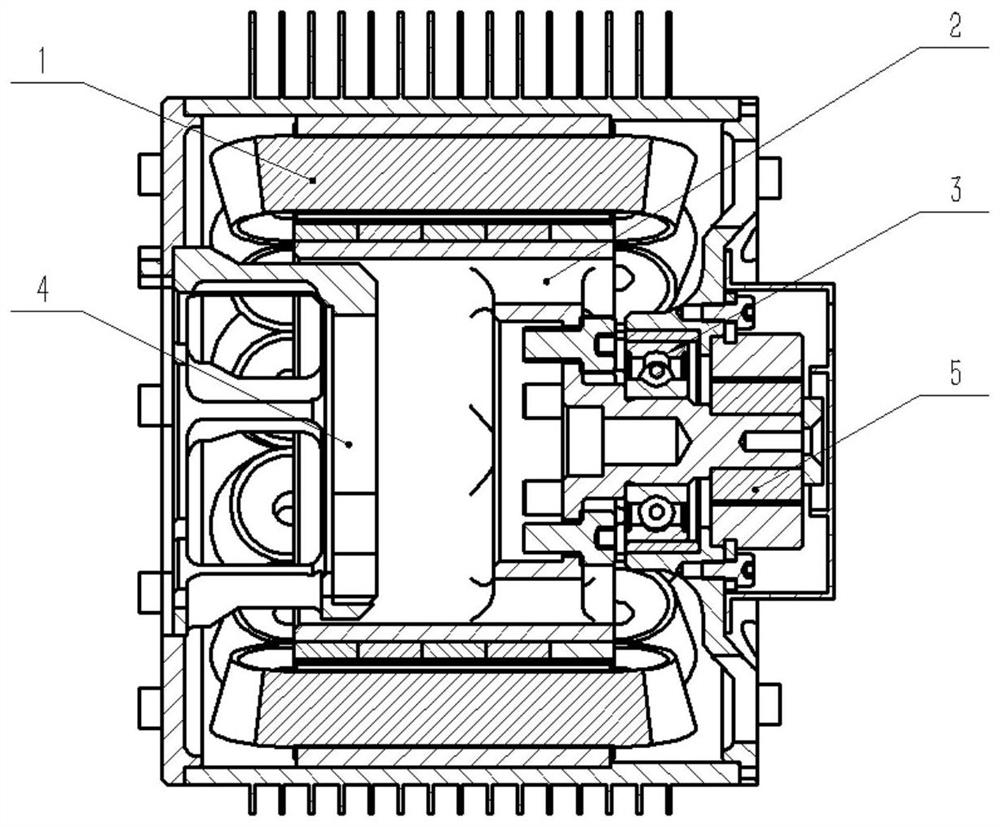 Direct drive type inner rotor starting generator system of aero-engine