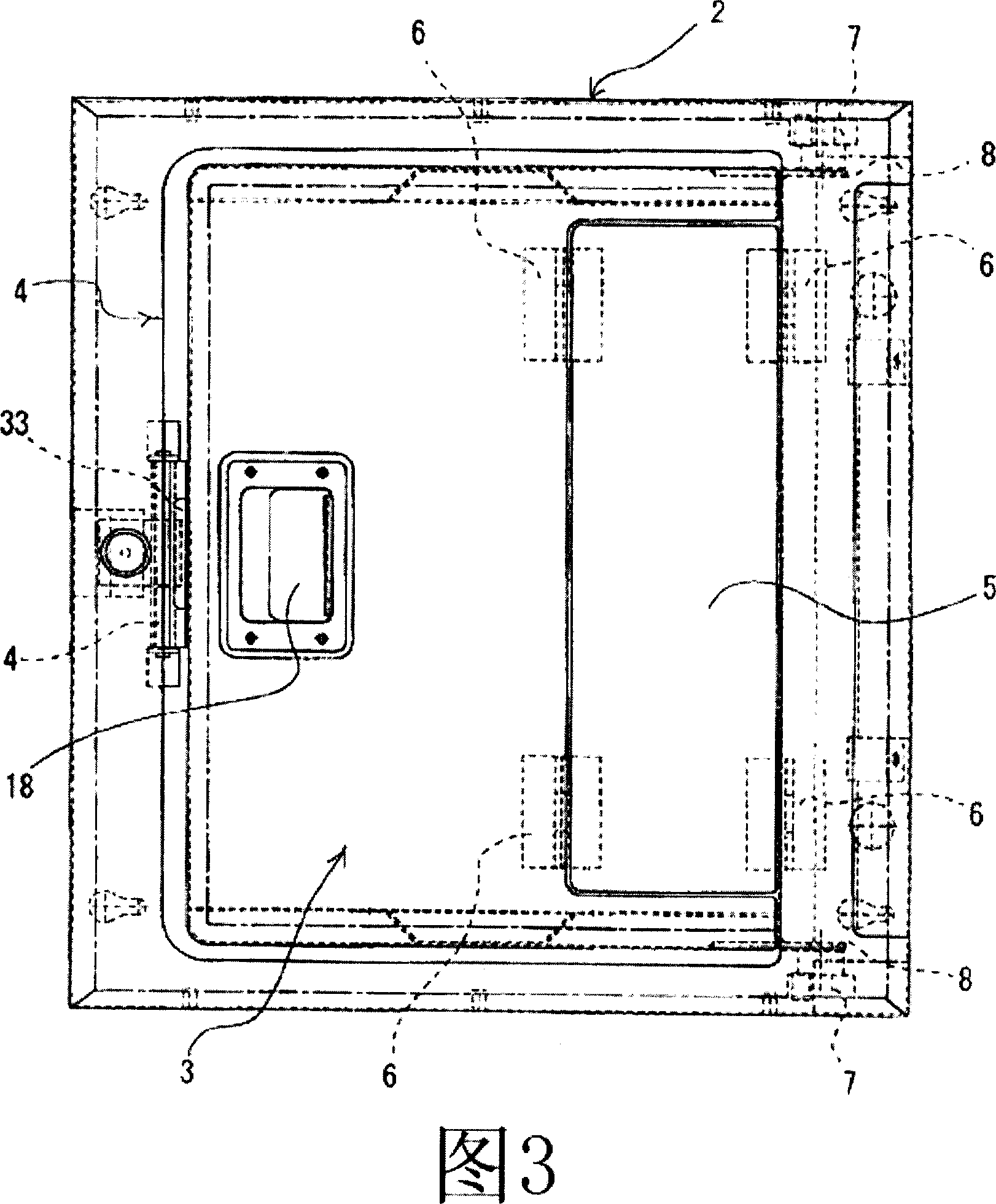 Vehicle boarded monitor storage device