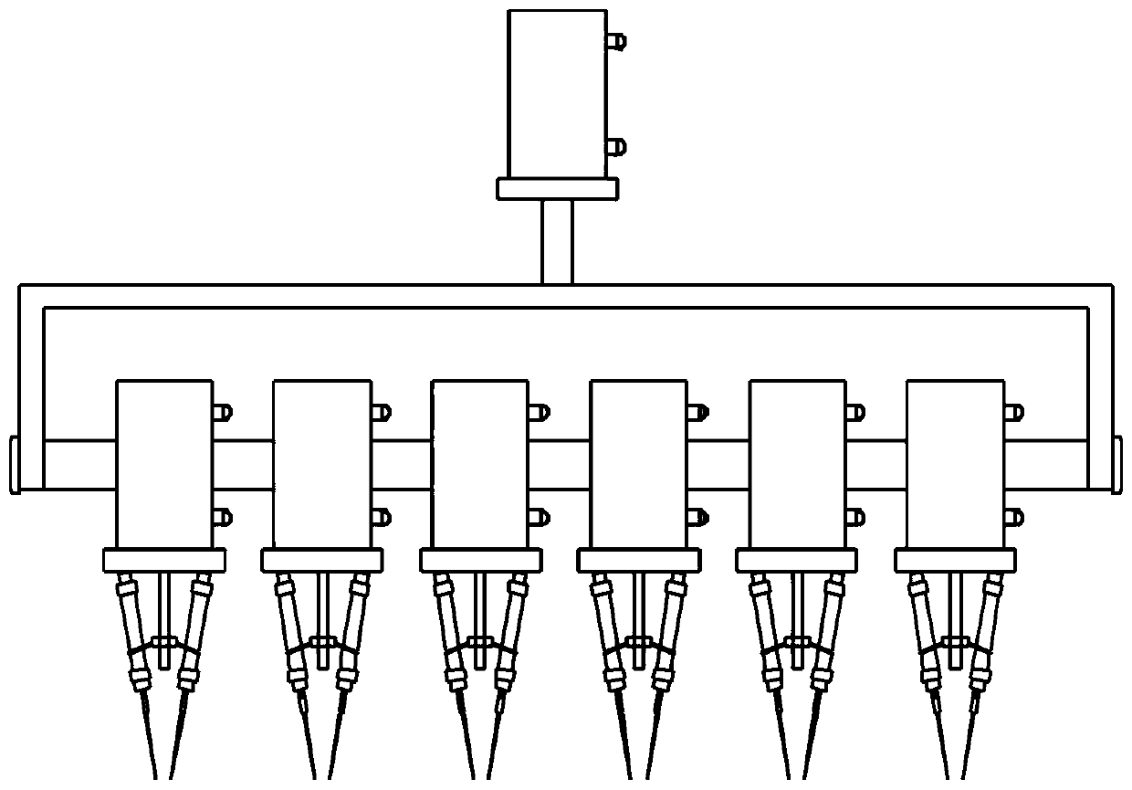 Automatic plug-tray seedling transplanting device