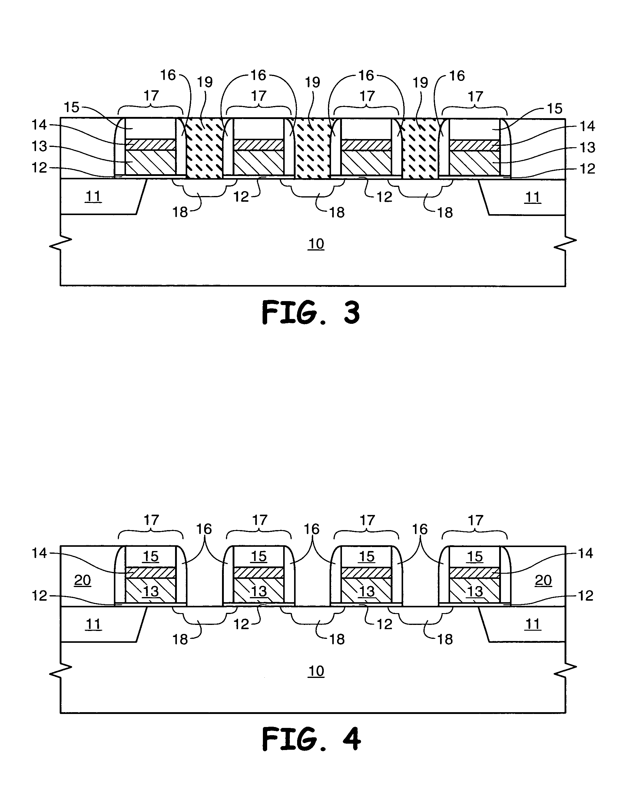 Formation of self-aligned contact plugs