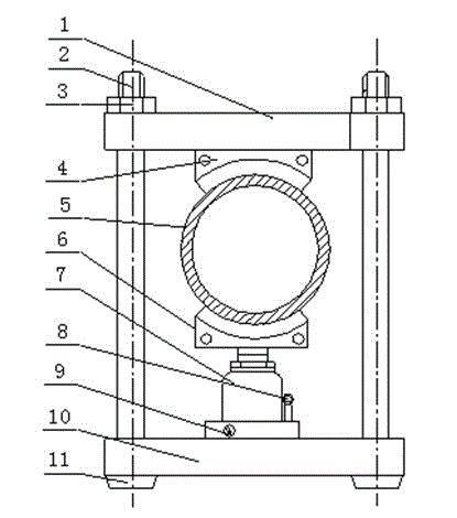 A kind of inner gear calibrating balance press