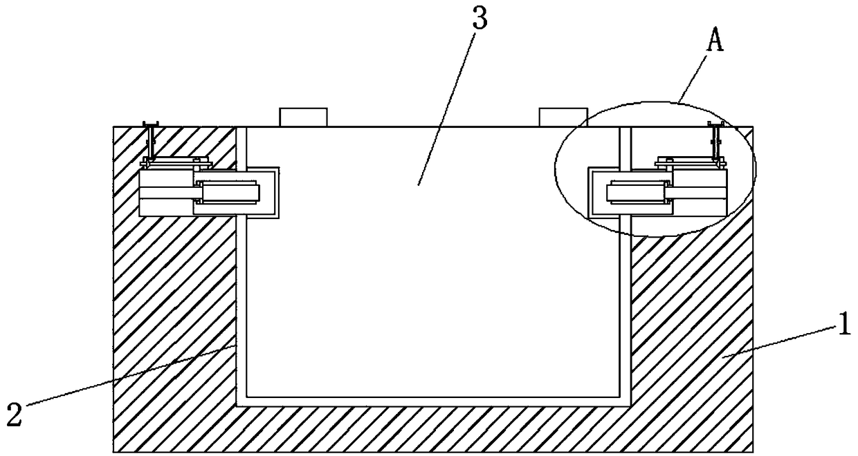 A mounting mechanism of a battery pack of a new energy vehicle