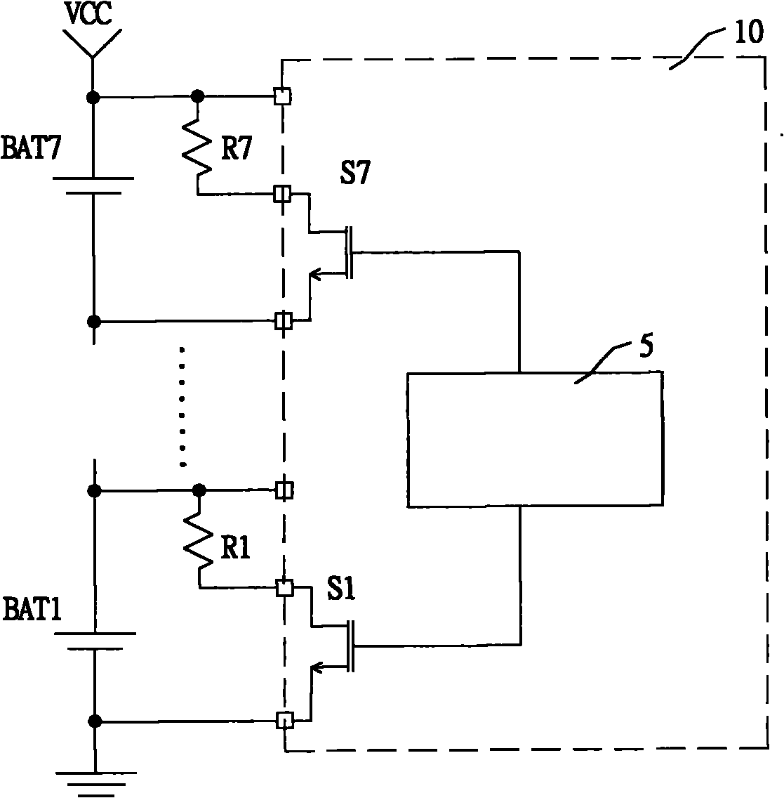 Battery voltage balancing device and battery charging device