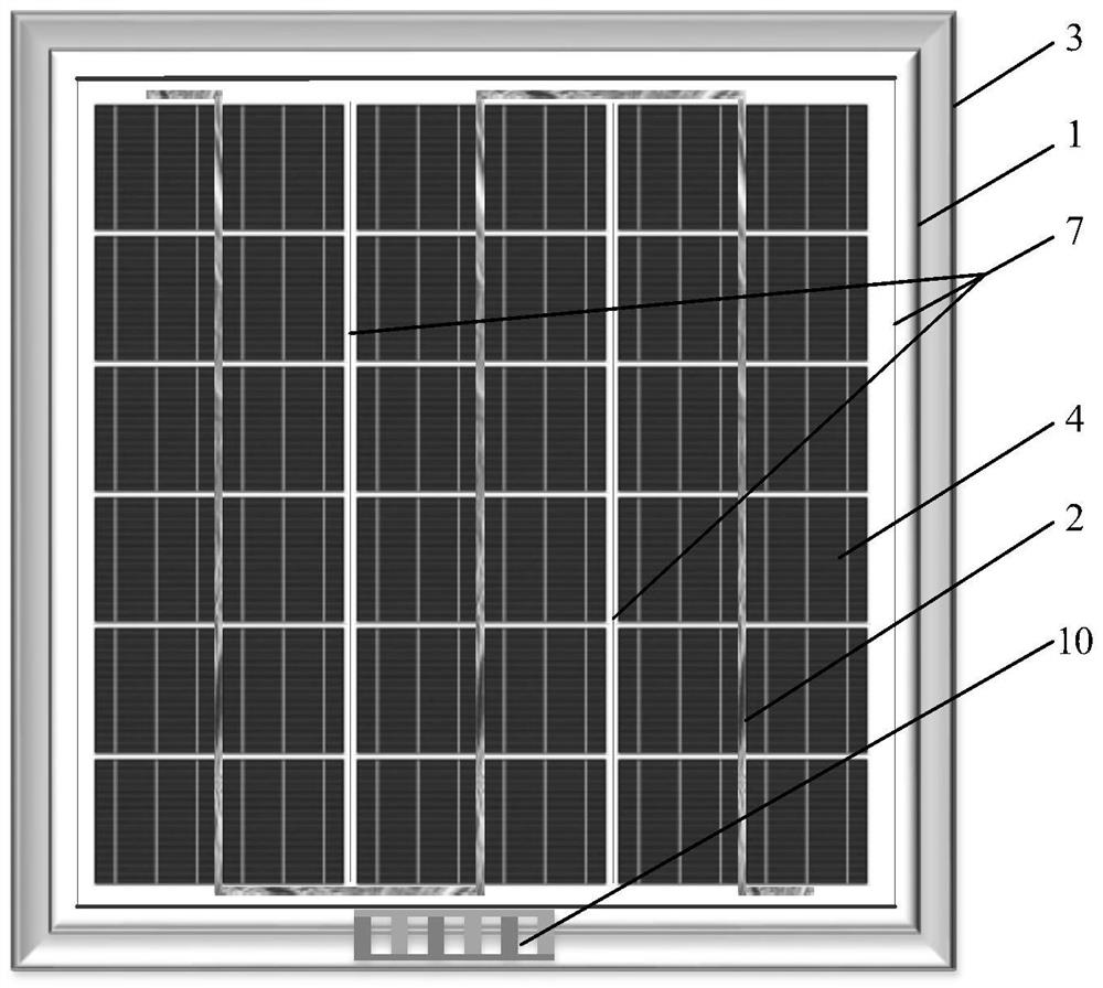 Photovoltaic panel self-melting ice device and control method based on heating carbon fiber