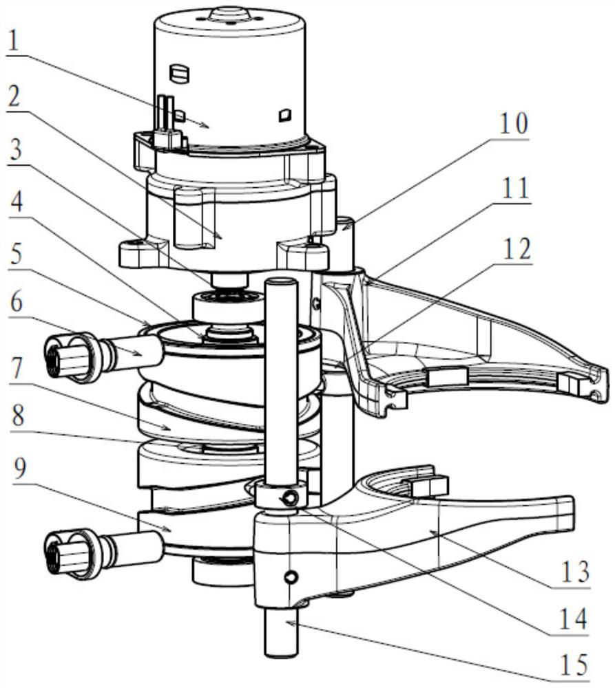 Automobile and electrically driven gear-shifting execution device