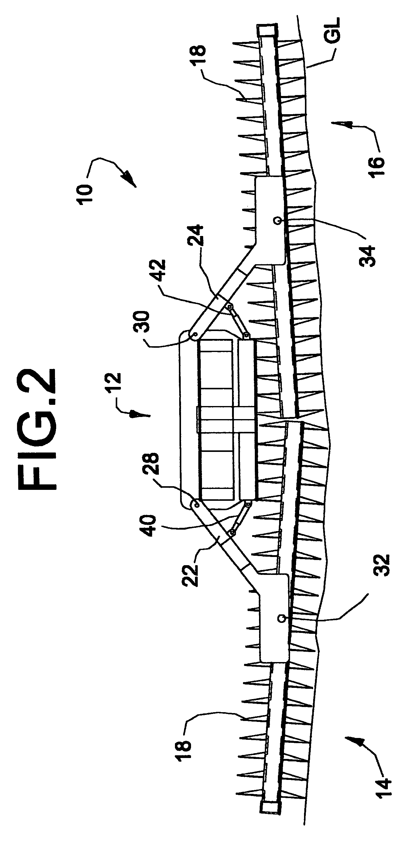 Center pivot wing flotation method and apparatus