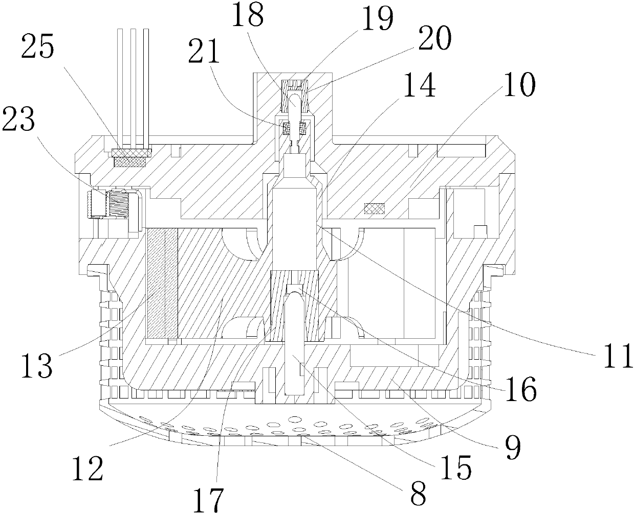 Intelligent remote Internet of Things water meter core capable of preventing foreign matter from getting stuck