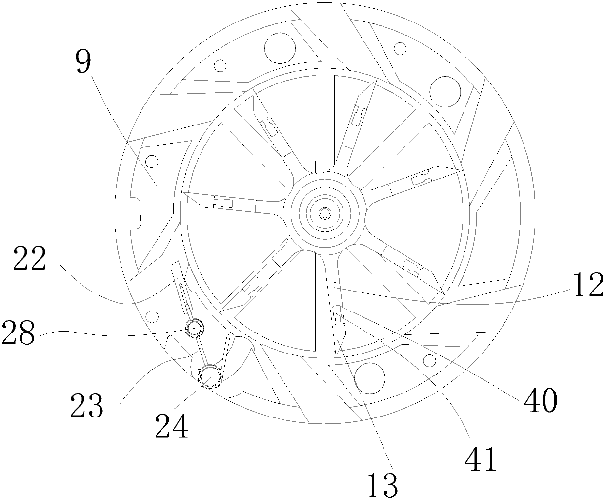 Intelligent remote Internet of Things water meter core capable of preventing foreign matter from getting stuck