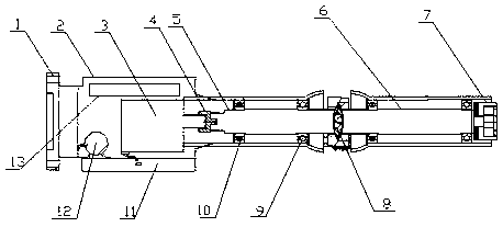 Electric sleeve and control system special for high-voltage hot-line work robot