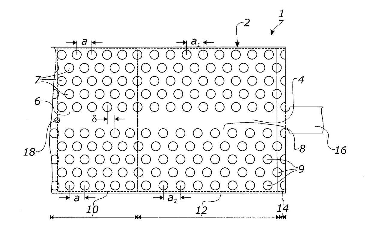 Efficient spin-photon interface using glide-plane-symmetric waveguide