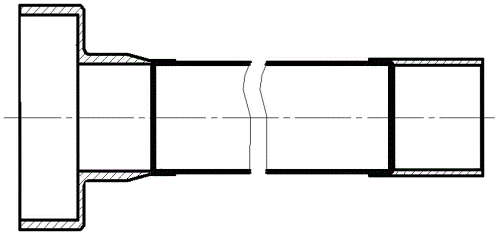 Processing technology method of precise large-size rigid pipe assembly