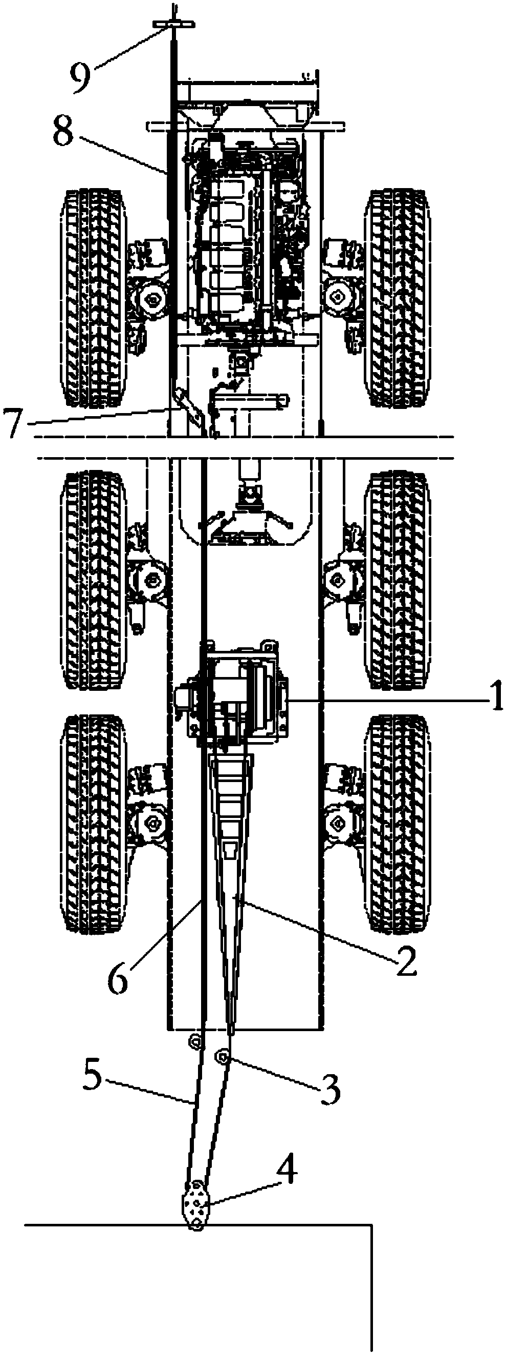 Rope discharging capstan device and rescue vehicle