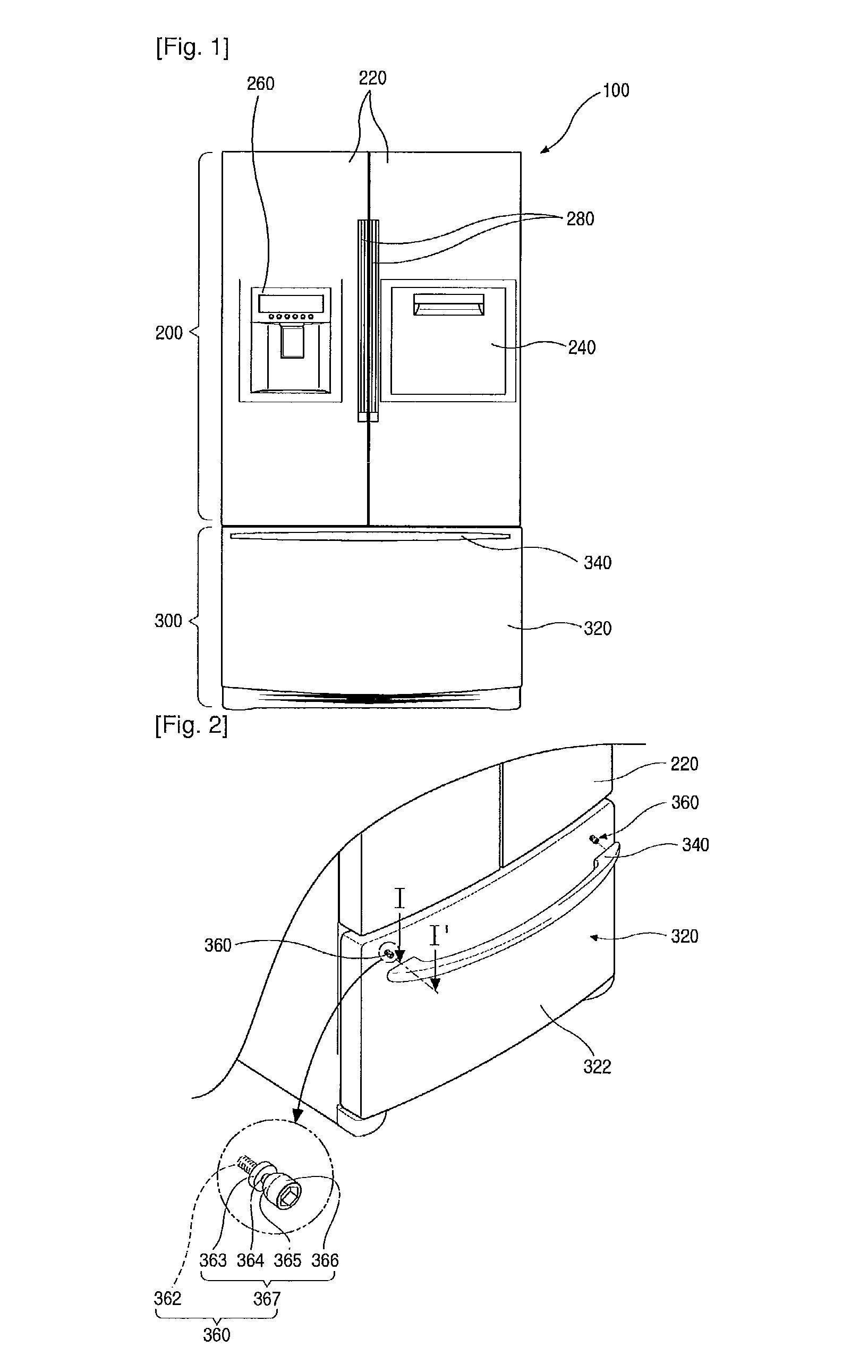 Refrigerator and refrigerator door