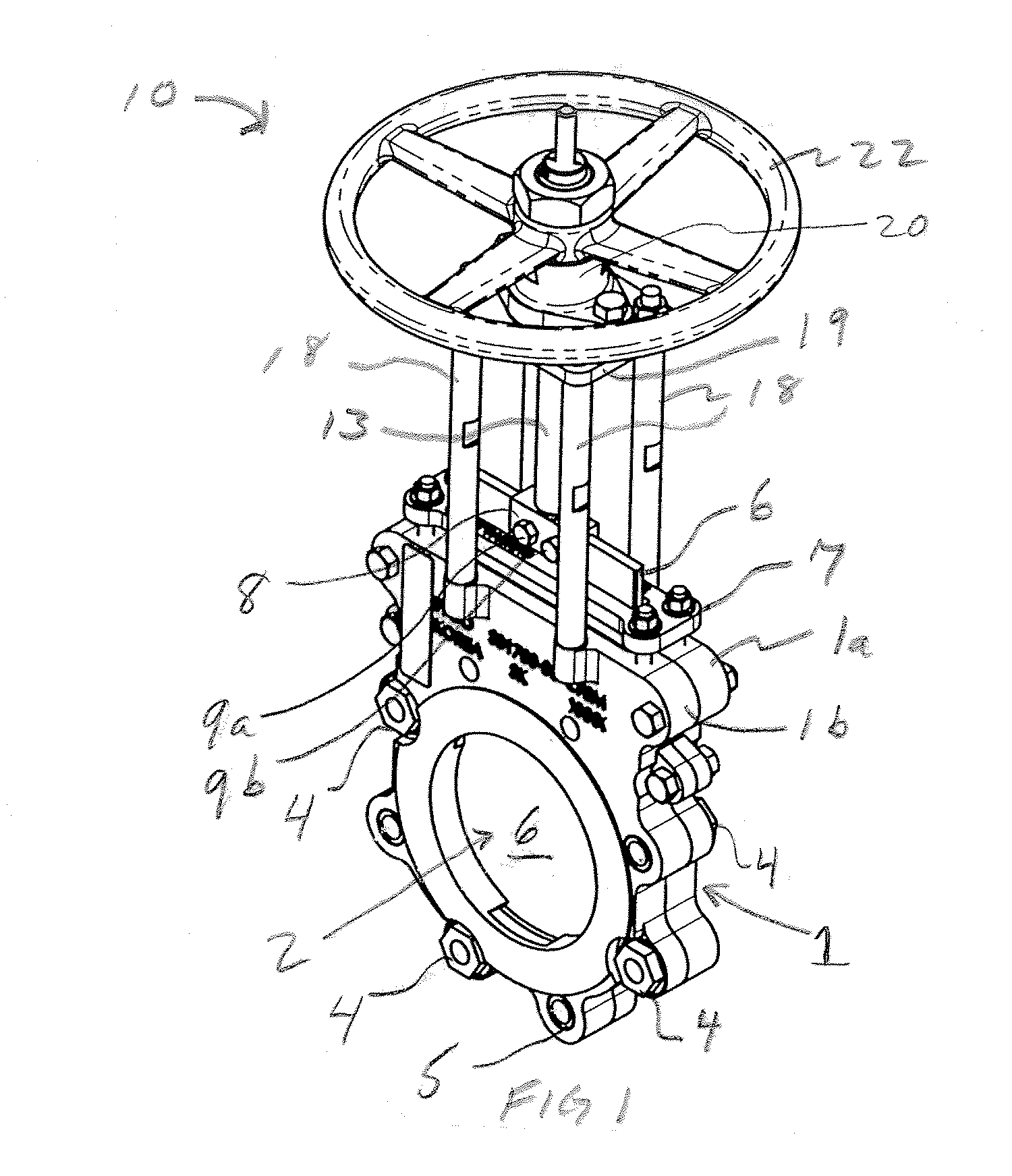 Valve assembly having a reinforced valve seat