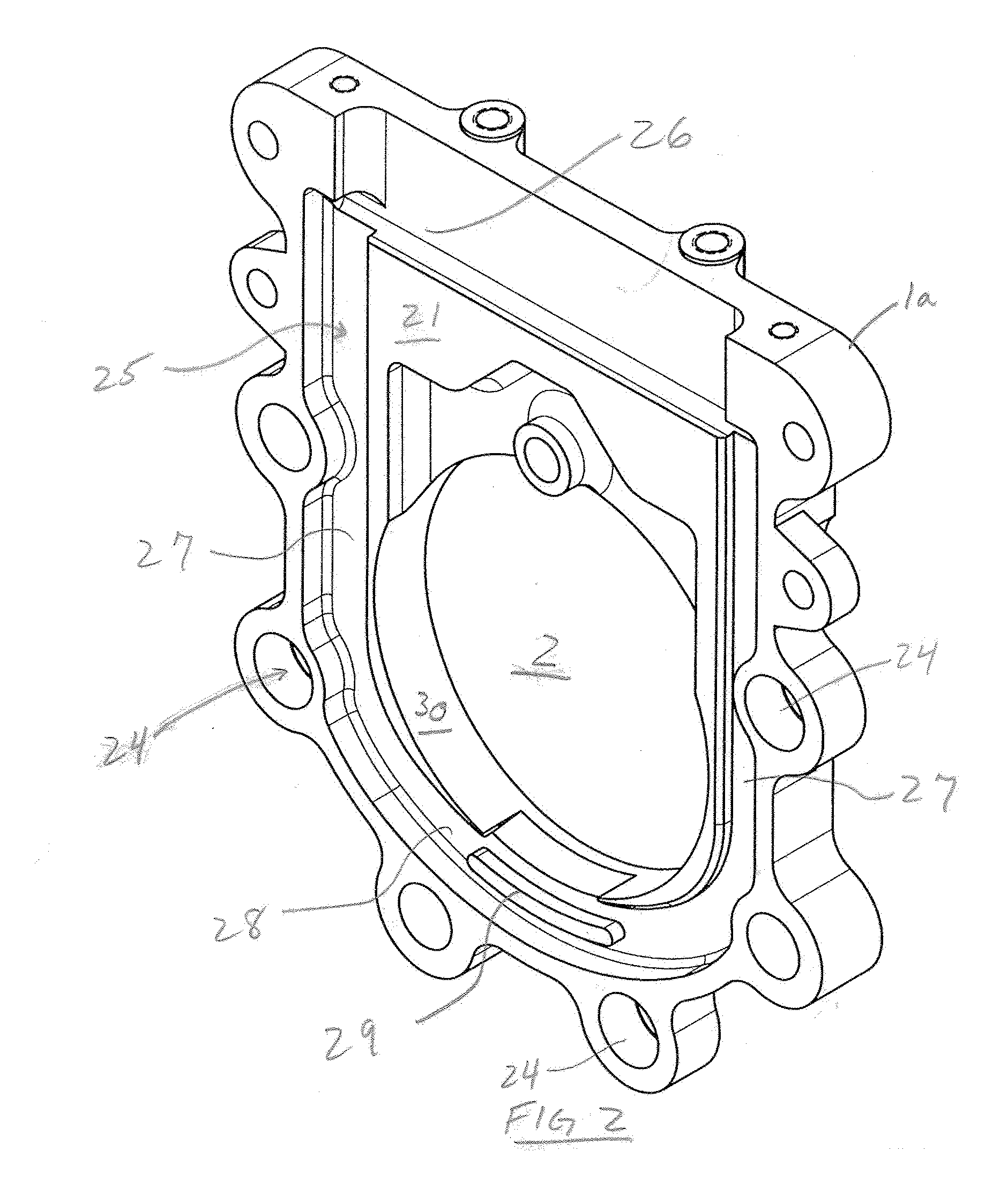 Valve assembly having a reinforced valve seat