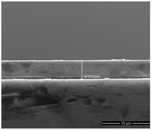 Molybdenum disulfide/Sn co-doping composite film on base body surface and preparing method thereof