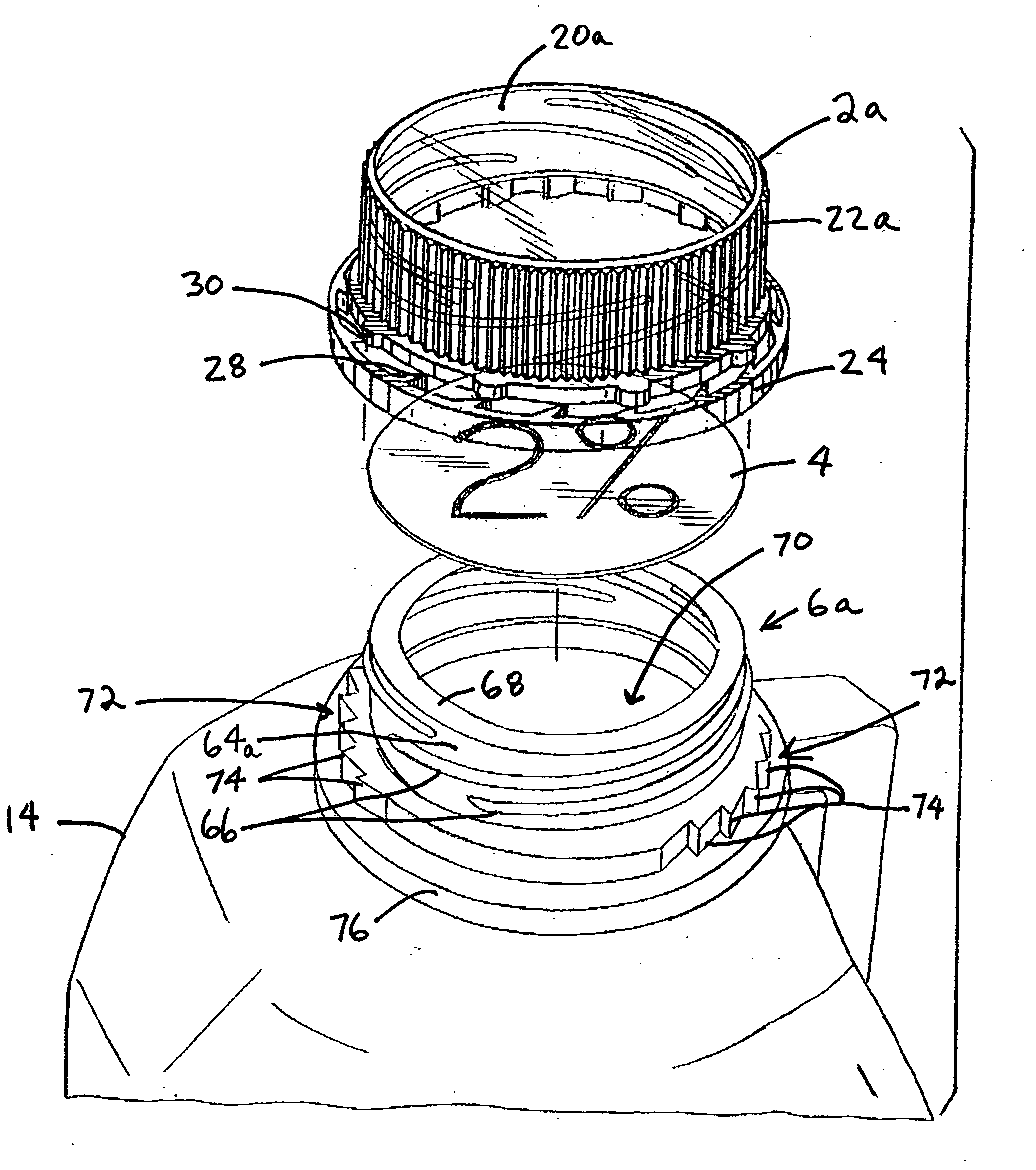 Cap with visible tamper-indicating seal