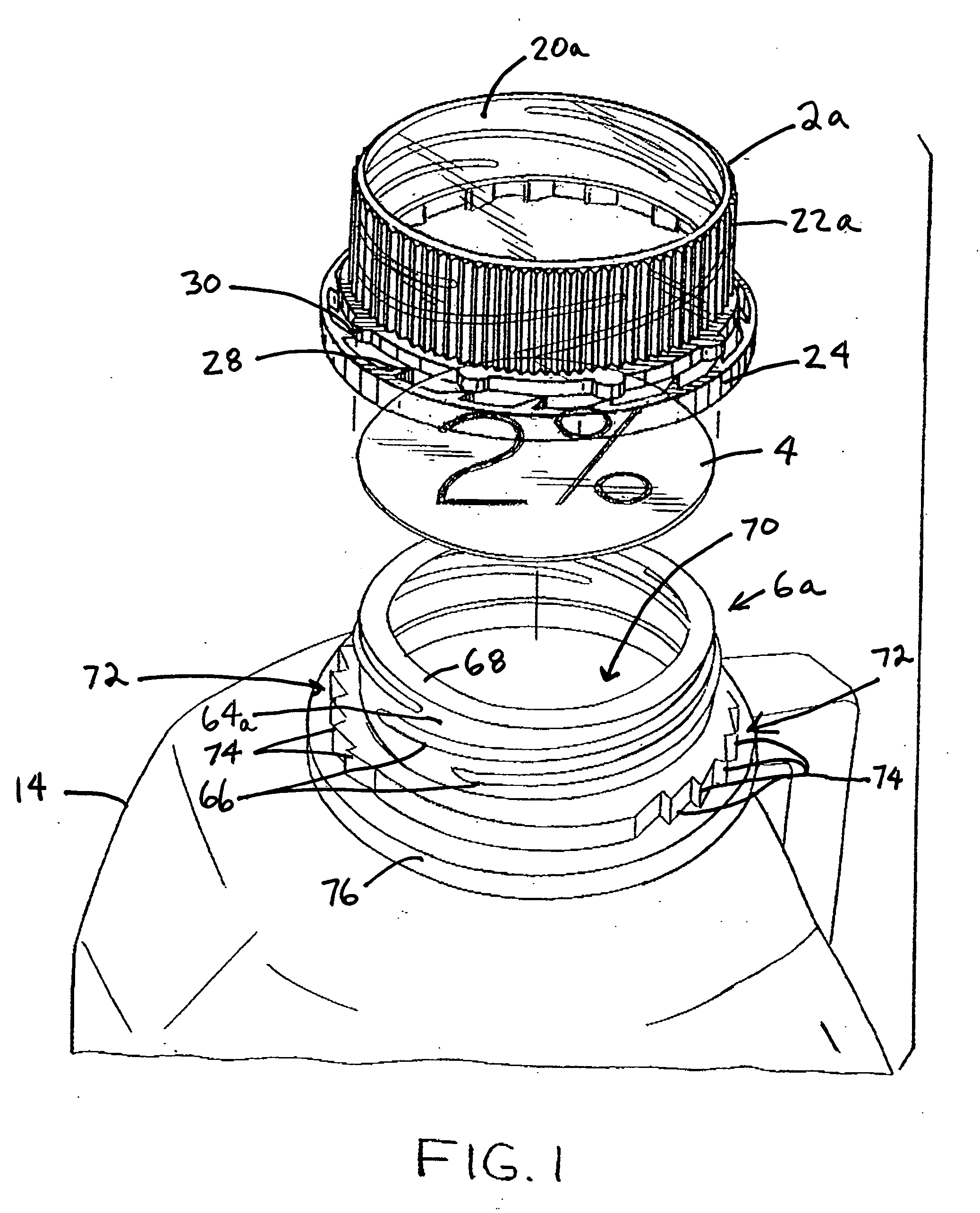 Cap with visible tamper-indicating seal