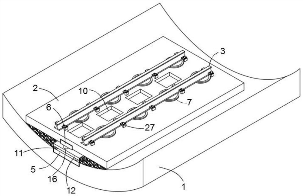 Novel subway vibration reduction track structure and vibration absorber device