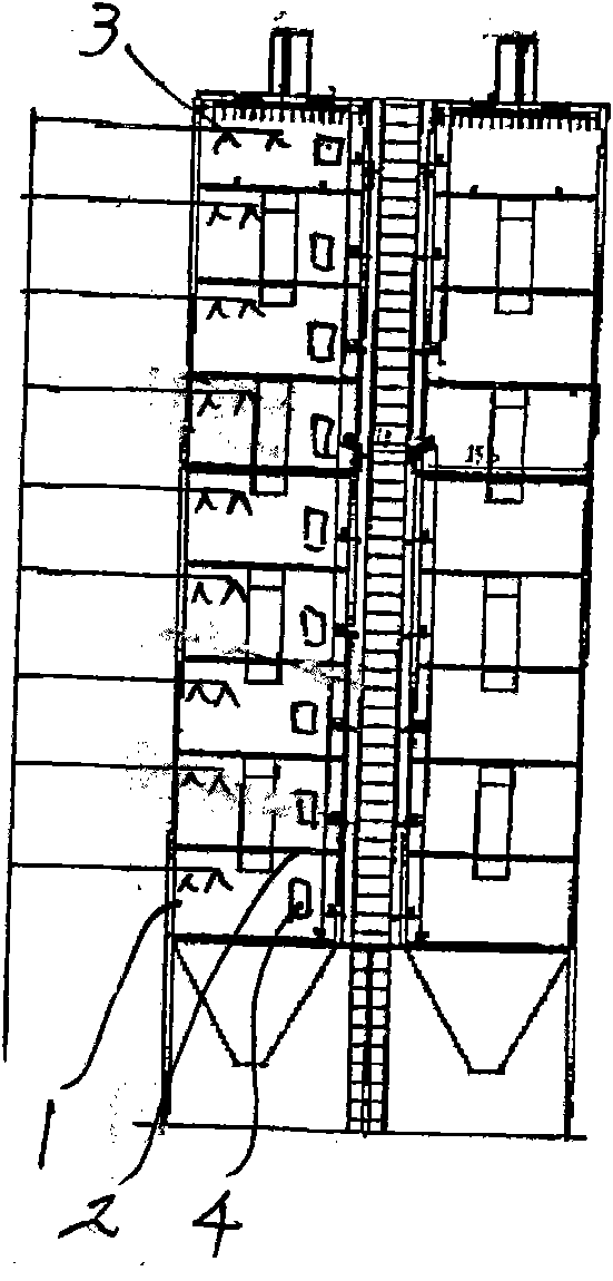 Tower solid fermentation device