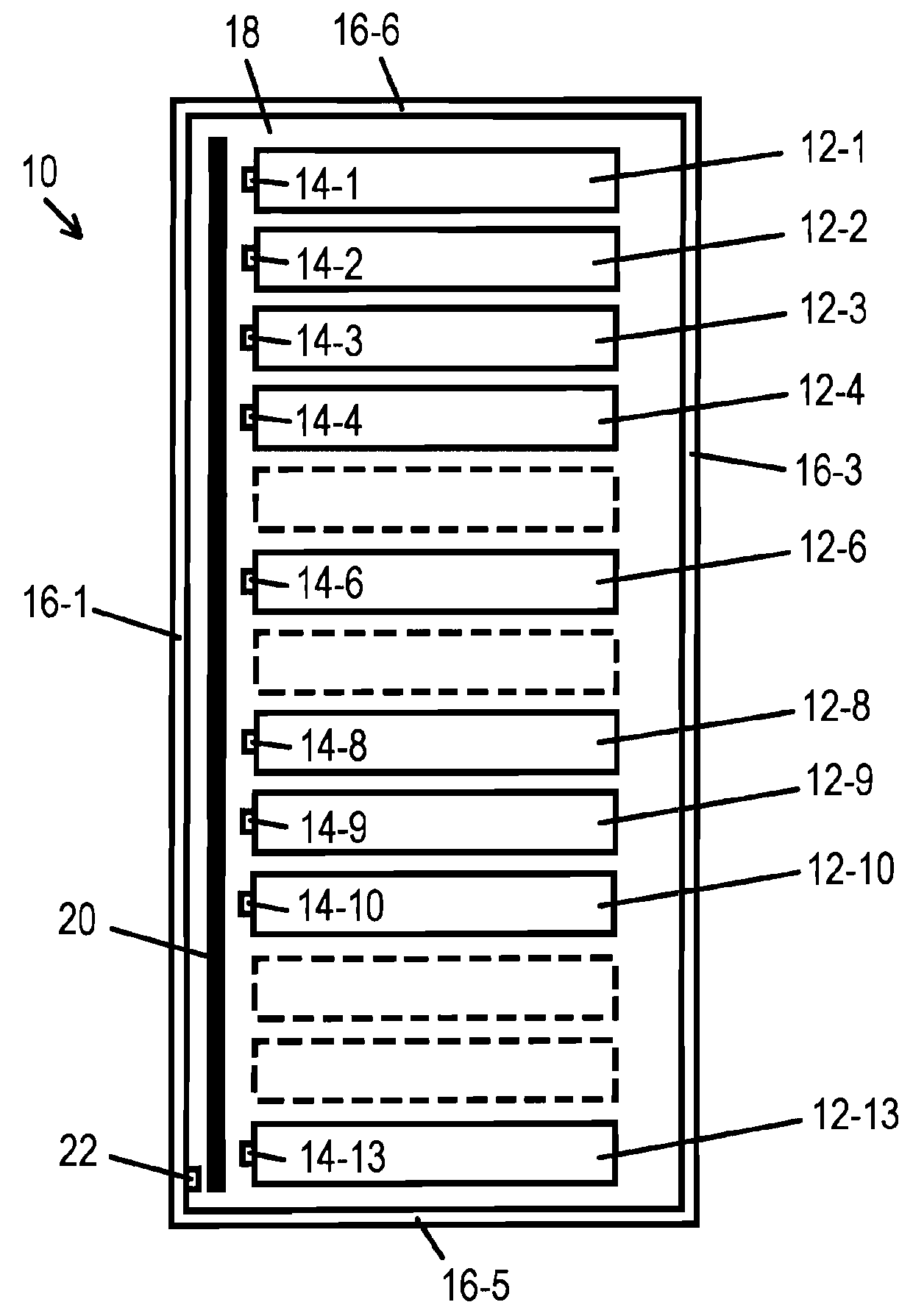 Container for receiving articles