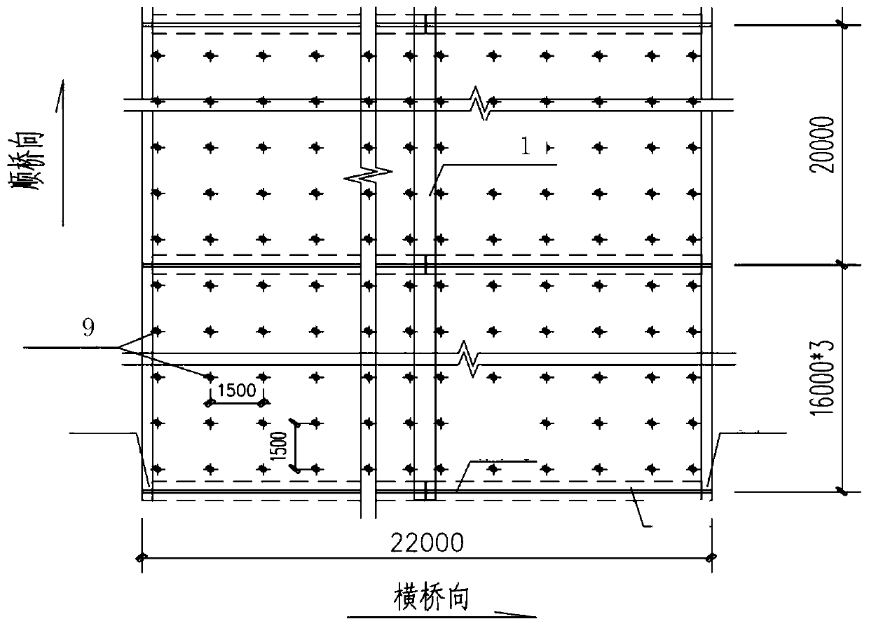 Reinforced concrete bridge suspension anchor type operation platform and construction method thereof