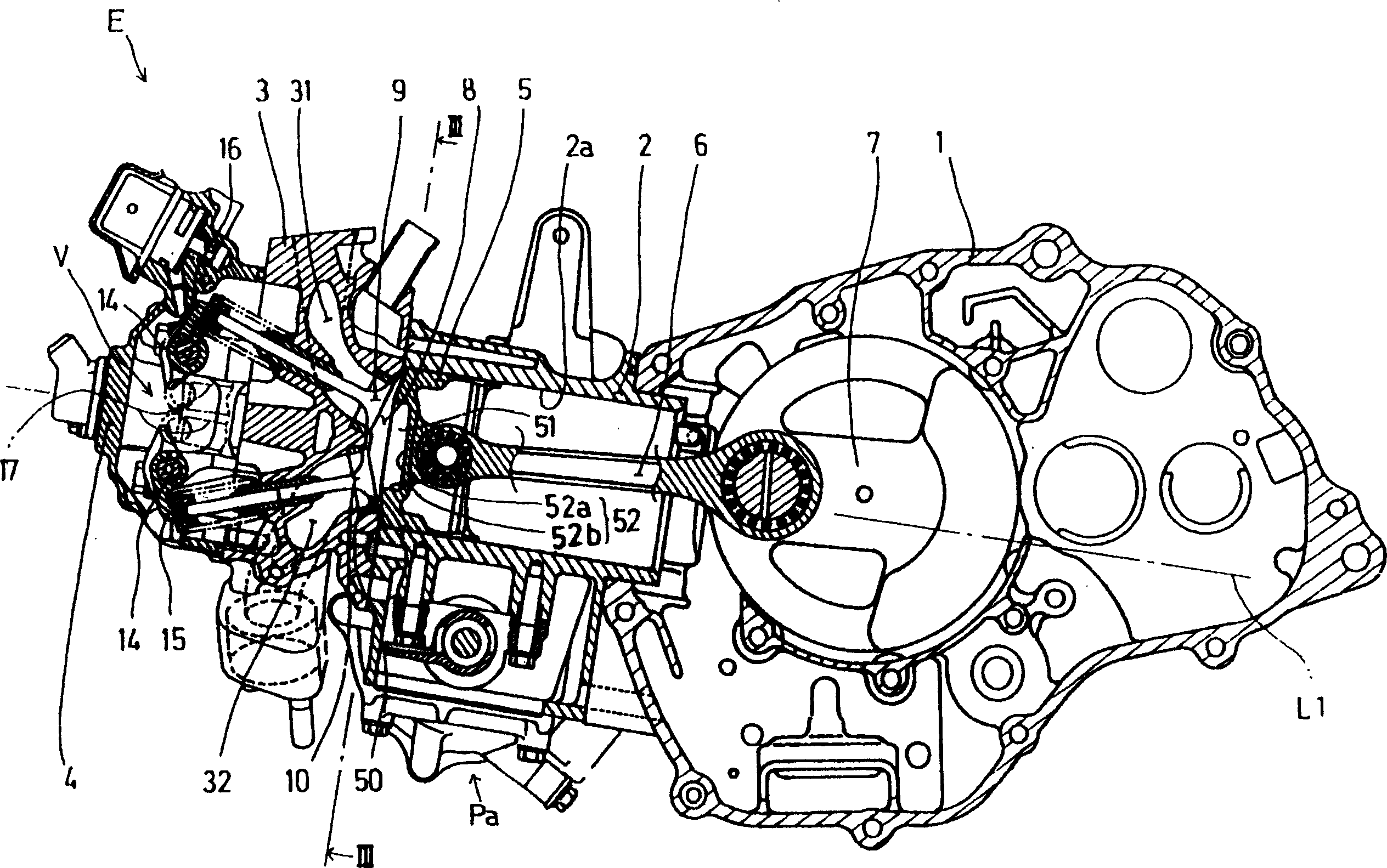 In cylinder fuel oil jet type IC engine