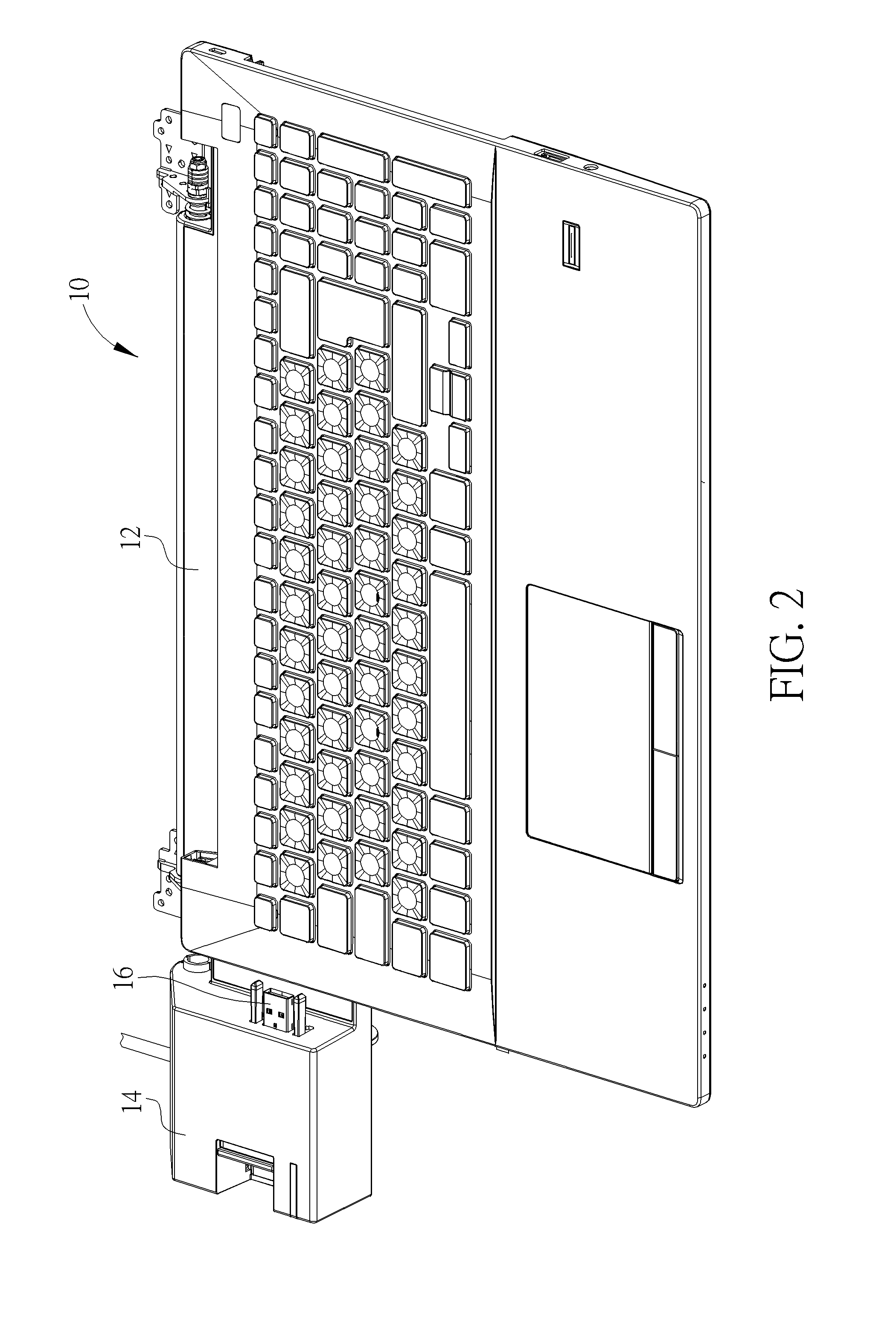 Connector mechanism with a guide pin structure, connector mechanism with a guide hole structure and related electronic device assembly