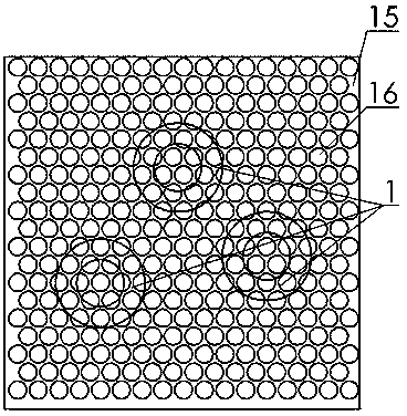 Cleaning head device and on-line cleaning robot of condenser