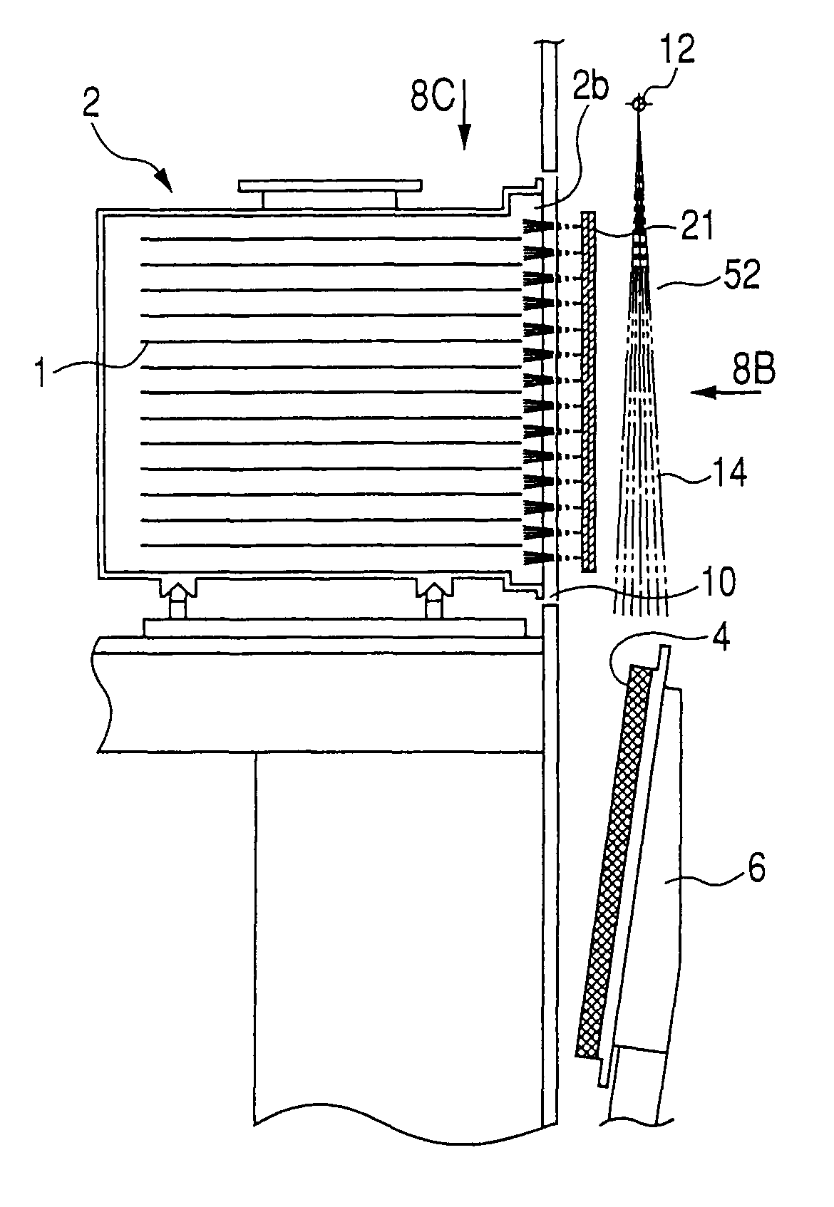 Lid opening/closing system of an airtight container