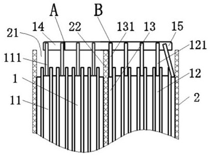 Busbar repairing method of storage battery with direct connection structure